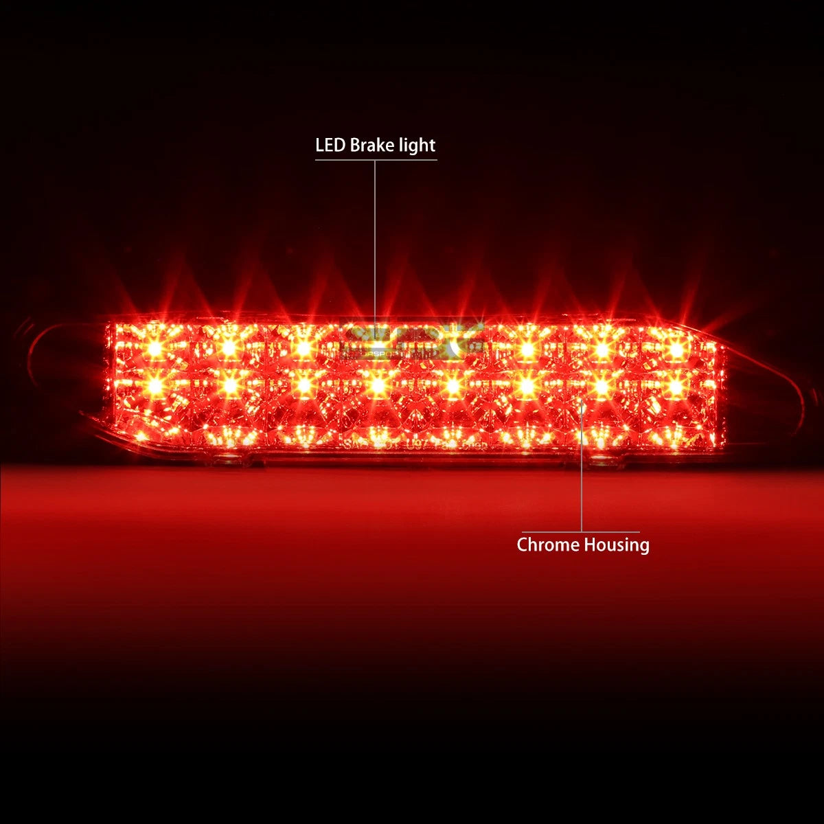 Chrome Dual Row LED Third Tail Brake Light for Xterra (2000–2004)