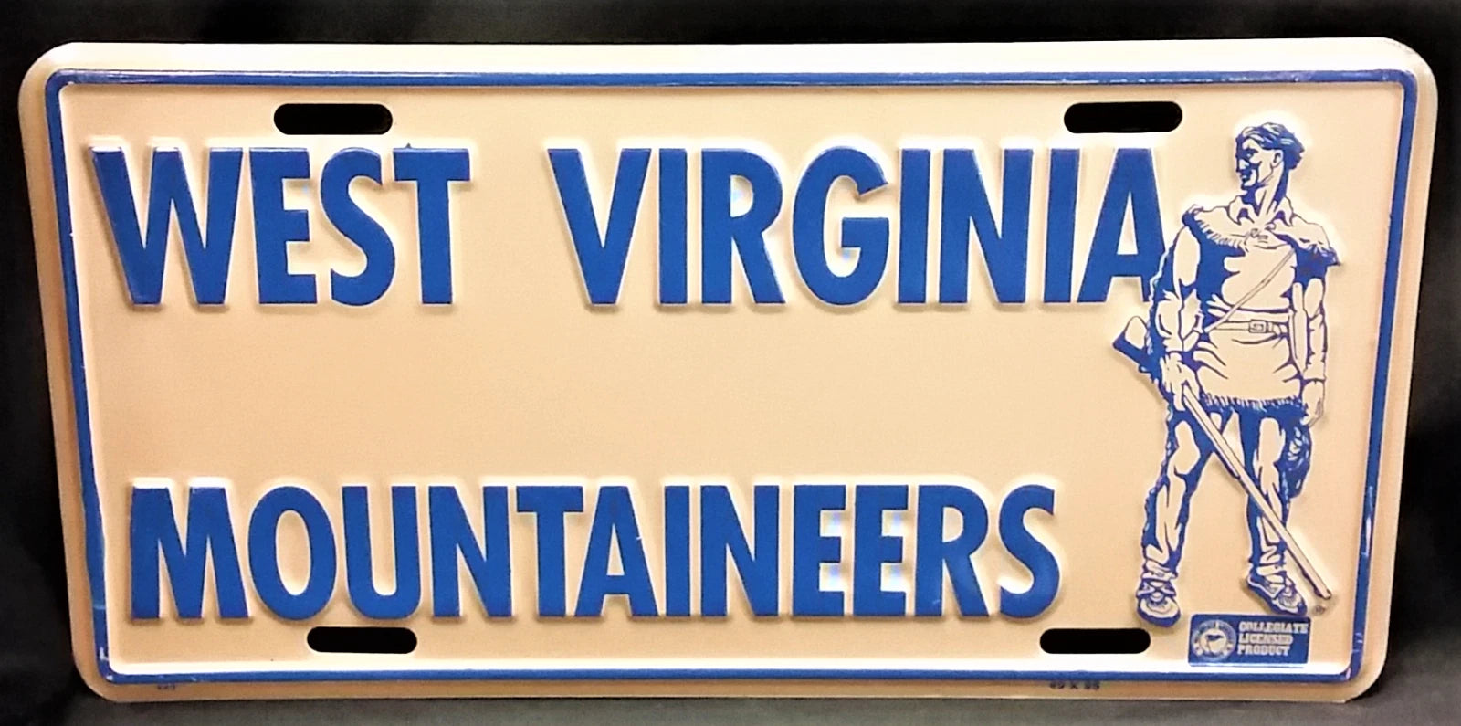 NCAA West Virginia Mountaineers License Plate 6" x 12" Embossed