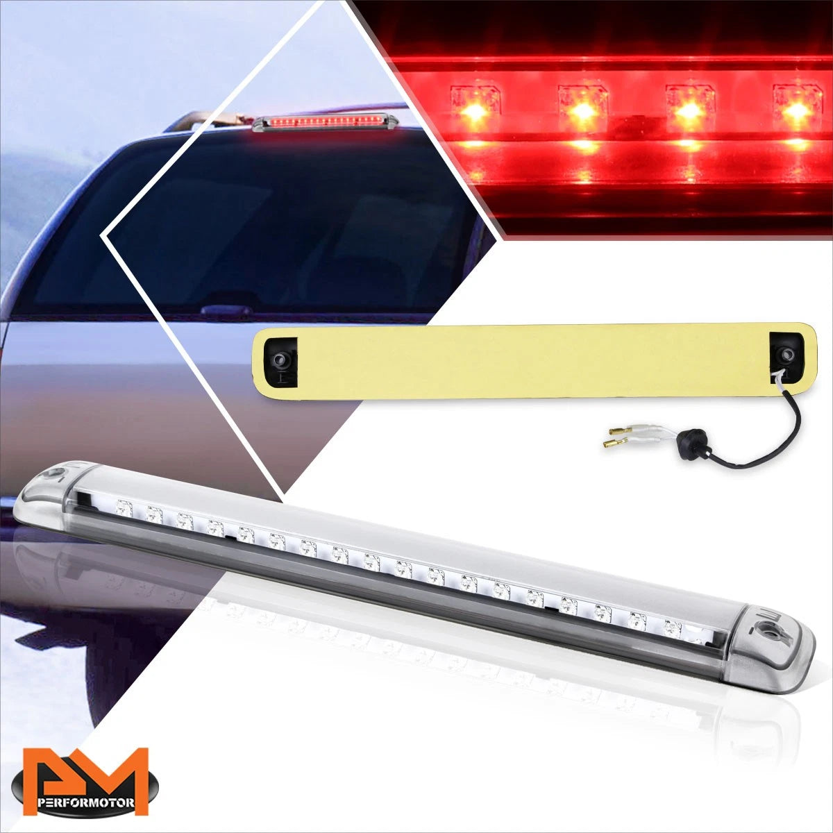 LED 3rd Tail Brake Light Stop Lamp Chrome for Chevy/GMC Suburban C/K (1992–2004)