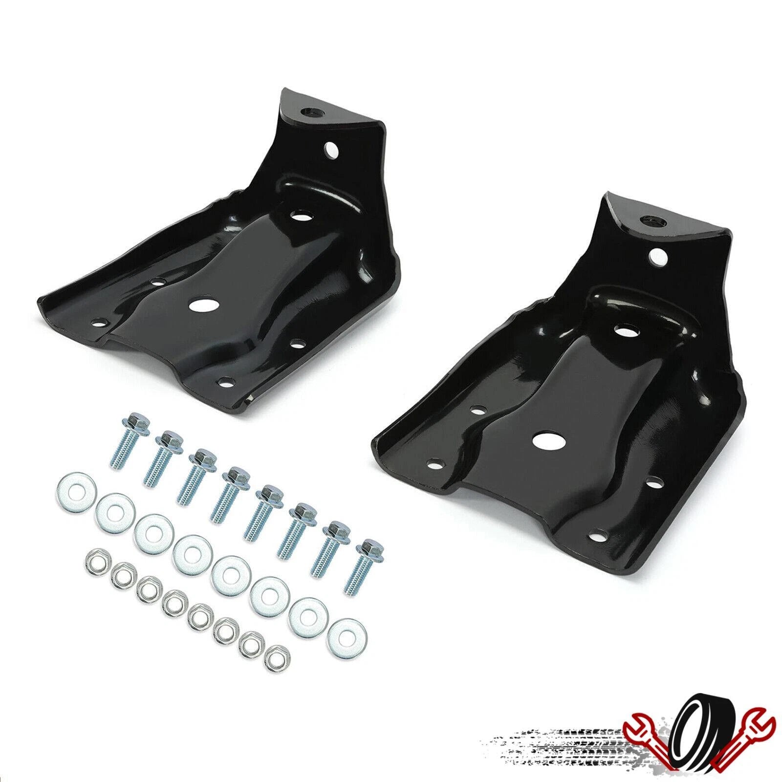 Rear Leaf Spring Hanger Shackle Bracket Kit for Chevy Silverado Sierra (1999–2014)