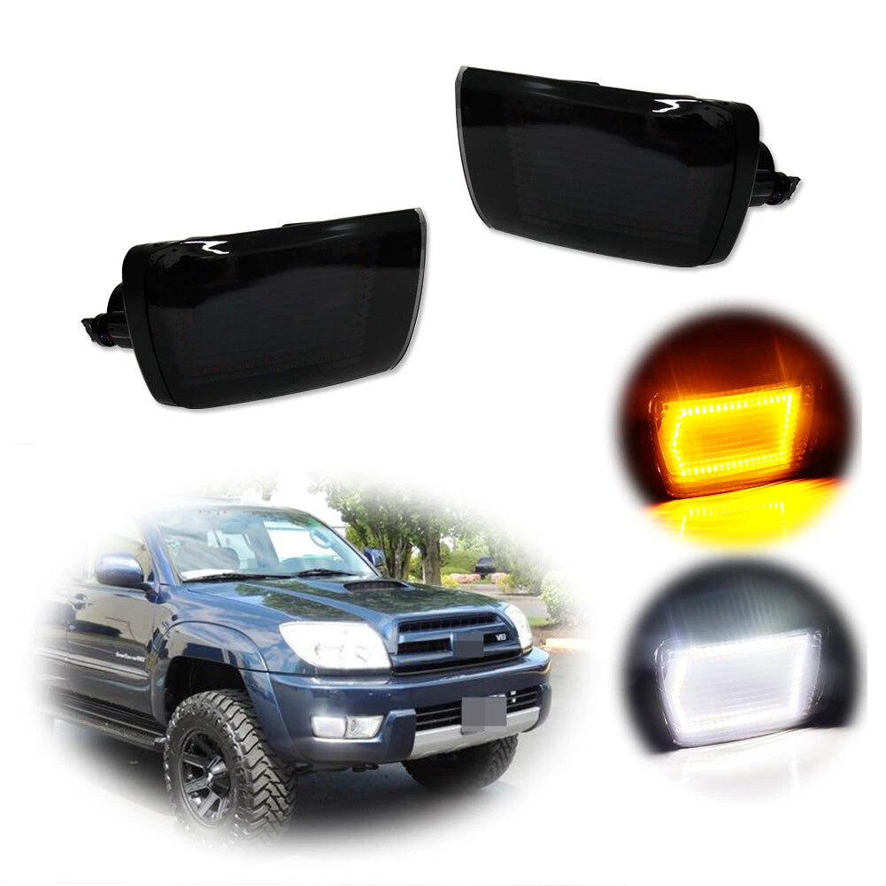 Smoked Switchback Amber LED DRL Signal Lights for Toyota 4Runner (2003–2005)