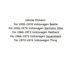Steering Gear Box for Volkswagen Beetle Fastback Karmann Ghia (1950–1978)
