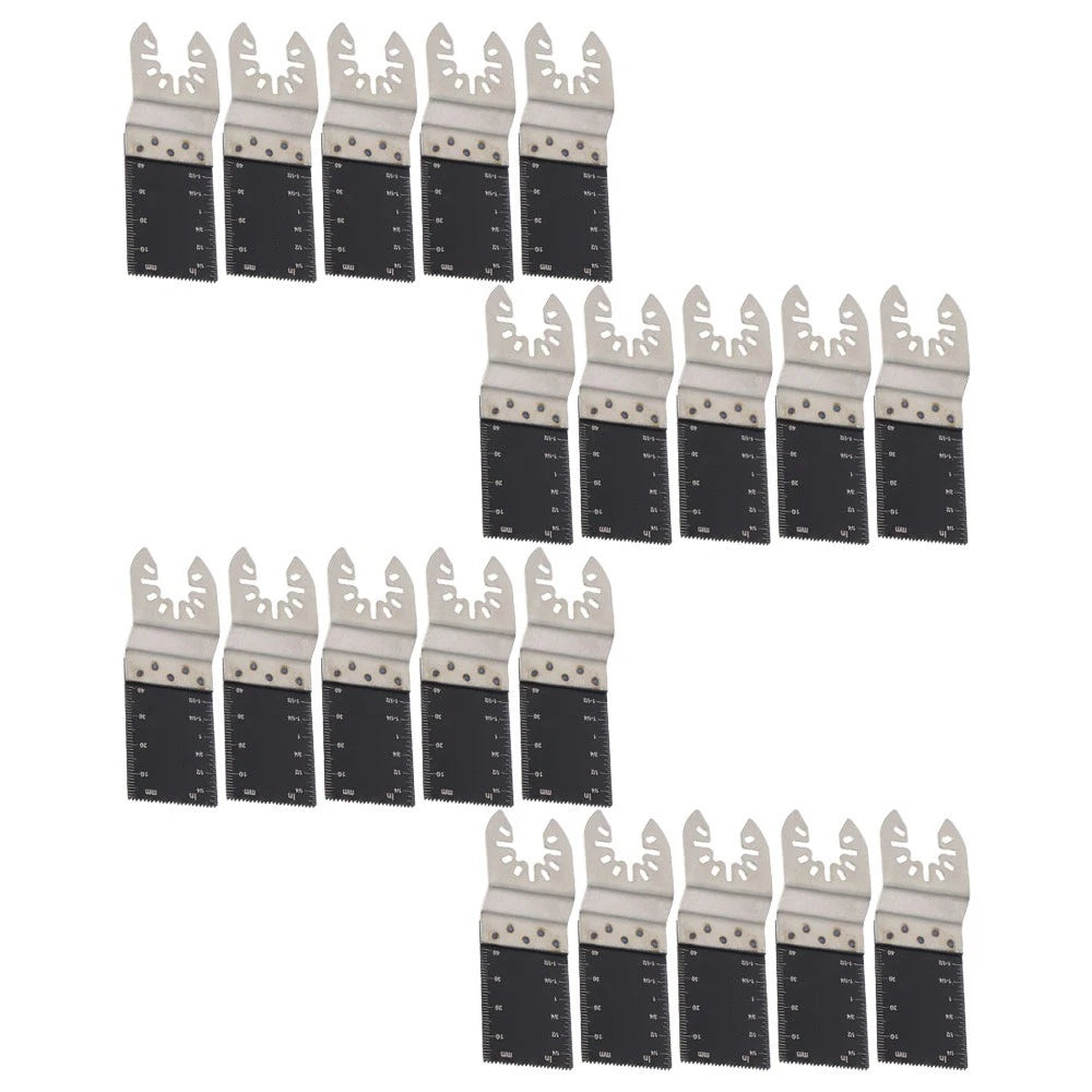 Set of 20 Bi-Metal Oscillating Saw Blades for Wood Metal Cutting