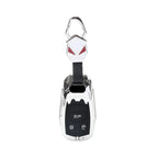 Silver 3-Button Smart Remote Key Fob Cover for Audi S5 Sportback (2018-2019)