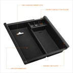 ABS Center Console Storage Box Armrest Organizer Tray for Toyota Tacoma (2016–2018)
