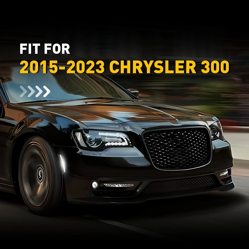 Pair Front LED Side Marker Lights for Chrysler 300C 300 300S (2015–2023)