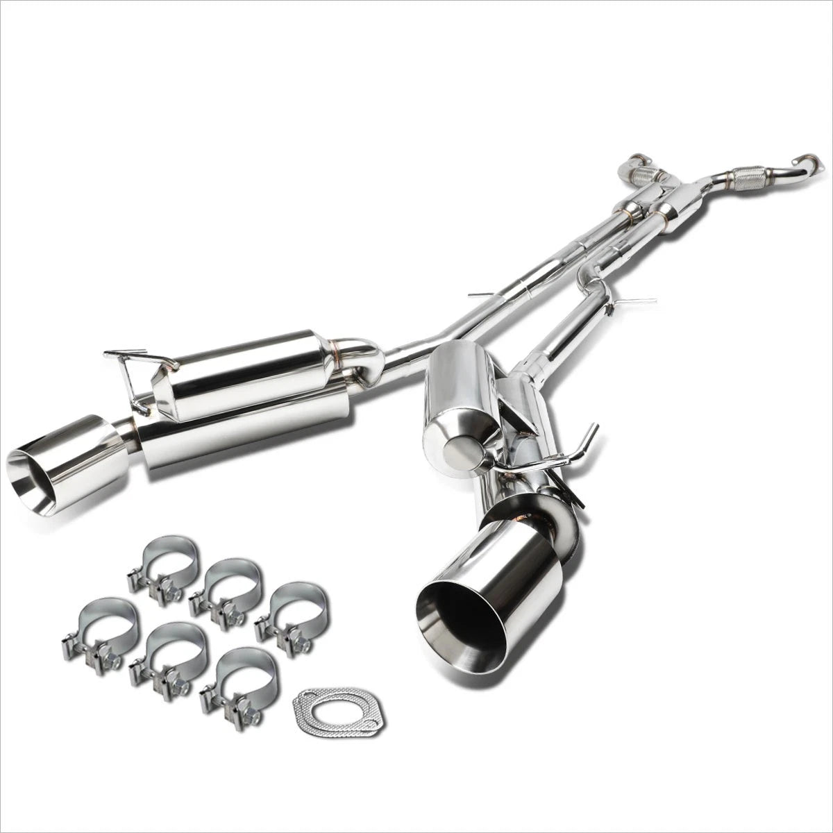 Dual 4.5" Rolled Tip Catback Exhaust System for Nissan 370Z Z34 (2009–2019)