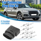 Set of 1 No.1J0973835 Headlight 10 Pin Plug Connector for VW Audi Seat