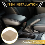 Center Console Cover for Honda Ridgeline 2006-2014 Microfiber Leather Beige