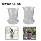 Clear Plastic Nursery Pots with Saucer and Drainage Hole (2023)