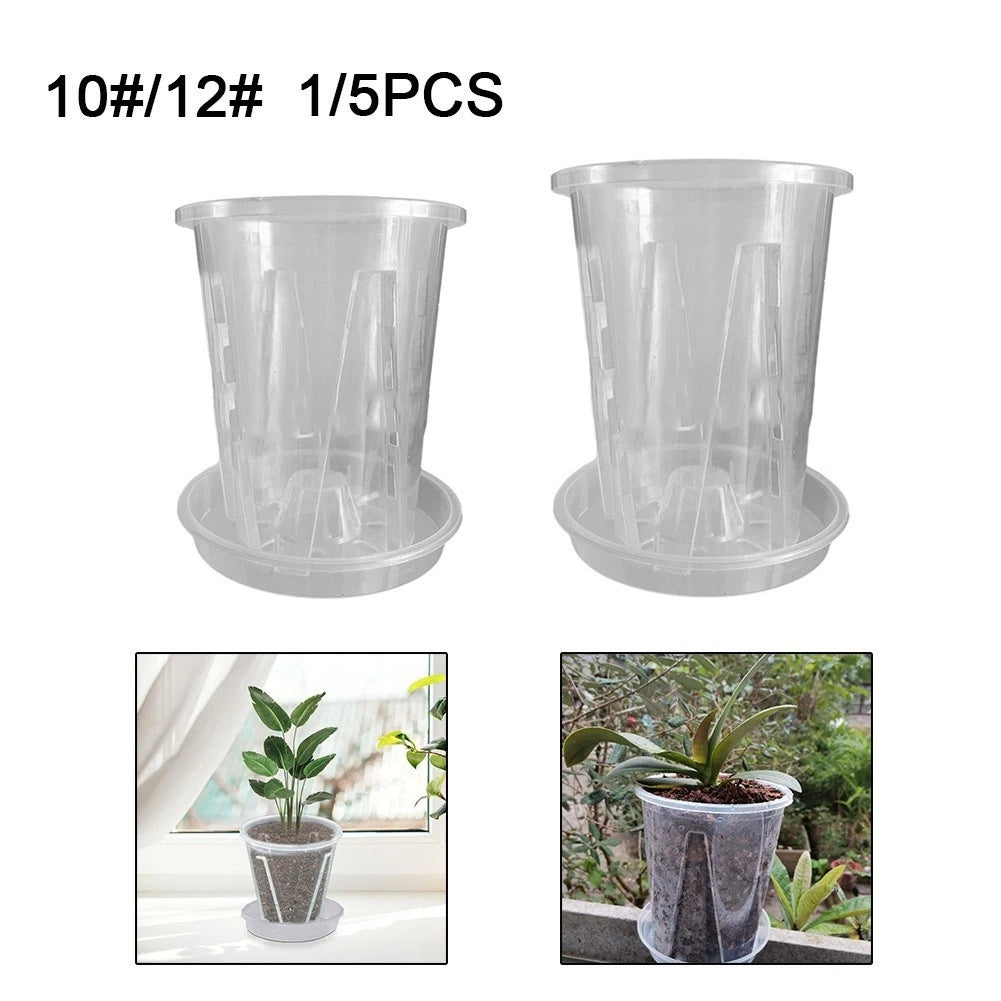 Clear Plastic Nursery Pots with Saucer and Drainage Hole (2023)