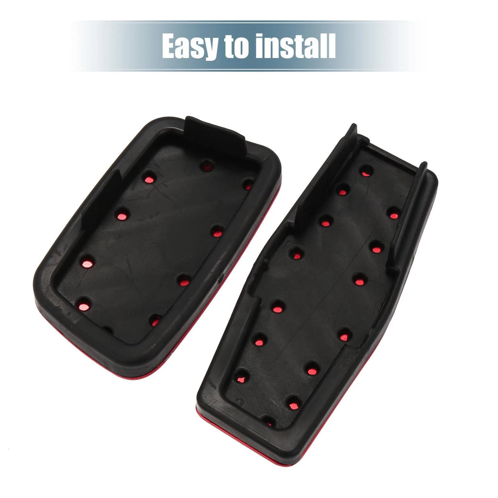 Gas Brake Foot Pedal Cover Kit for Chevrolet Impala (2015–2020) Anti Slip Red