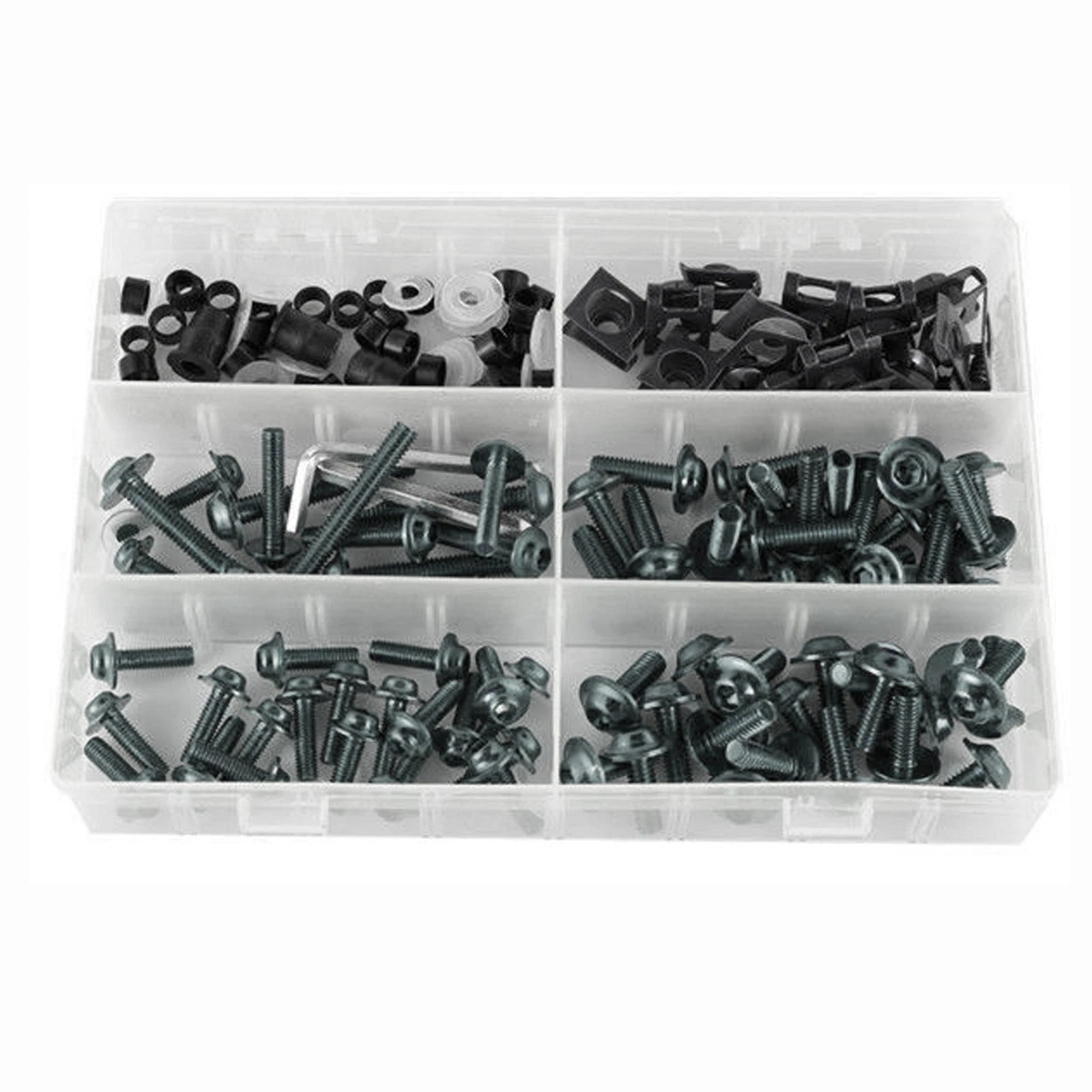 177PCS Fairing Bolts Kit M5/M6 for Sportbikes (Universal)