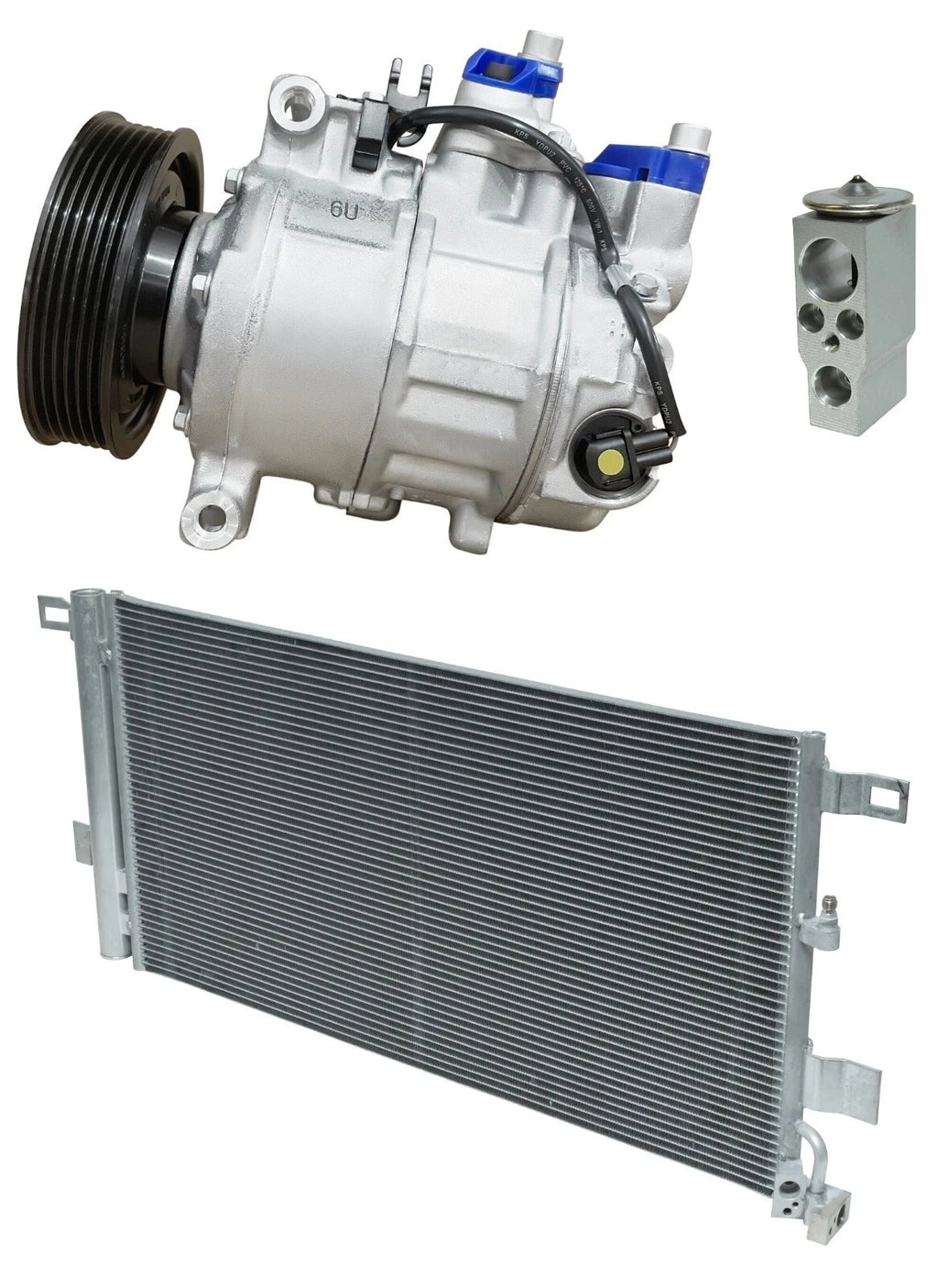 AC Compressor Kit With Condenser for Audi A4 Quattro 2.0L (2017–2017)