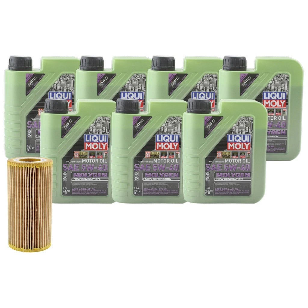 Liqui Moly Molygen 5W-40 Engine Oil Change Kit for Audi TT RS Quattro (2017–2023)