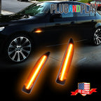 Amber LED Front Bumper Side Marker Lights for BMW 7 Series (2002–2008)