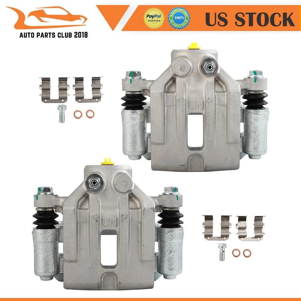 Rear Pair Brake Calipers for Kia Rondo (2007–2008) w/ Bracket