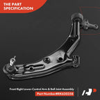 Front Right Lower Control Arm with Ball Joint for Nissan Sentra (2000-2006)