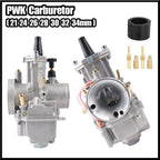 PWK Carburetor Set for Yamaha (21/24/26/28/30/32/34mm)