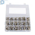 Set of 245 Hex Screws Flanged Bolts Nuts Kit for Metric M6 M8 M10