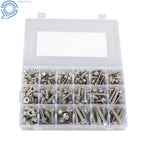 Set of 245 Hex Screws Flanged Bolts Nuts Kit for Metric M6 M8 M10