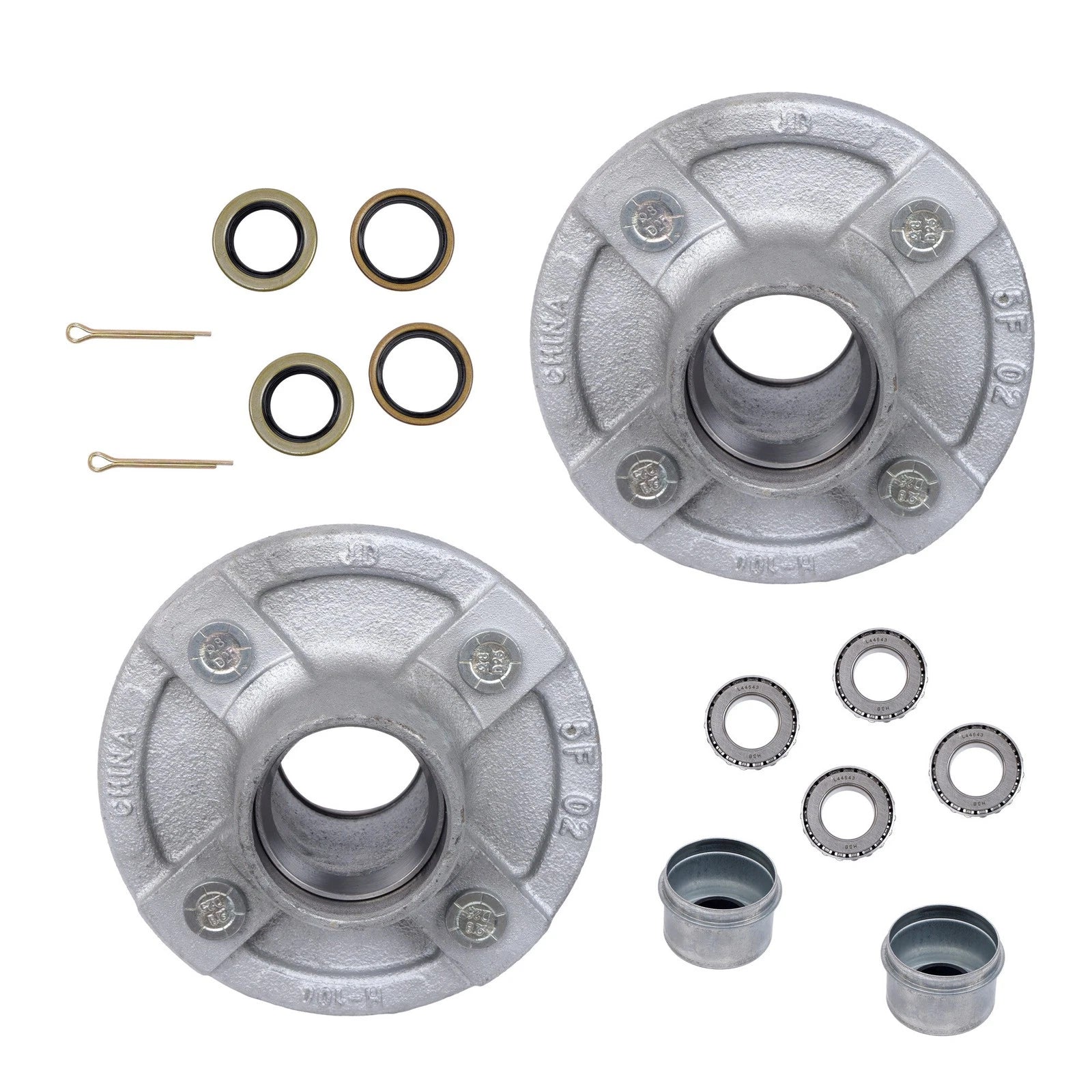 Trailer Hub Kit for 2000 lb Spindle (4 on 4)