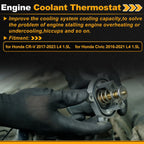 Engine Coolant Thermostat 0619359B305 for Honda CR-V (2017–2023) L4 1.5L