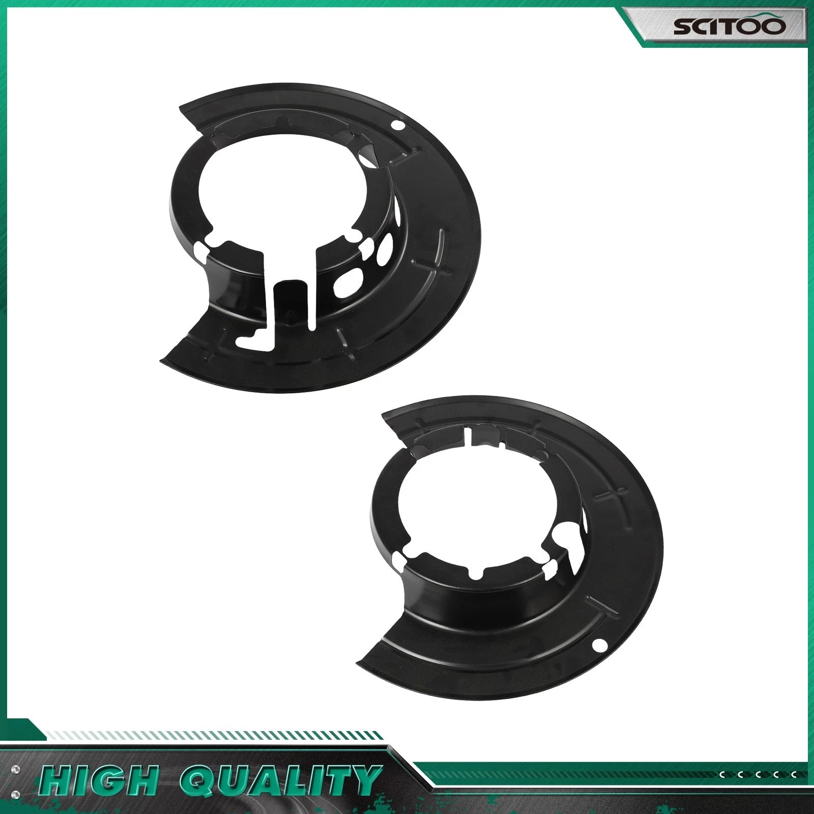 Front LH & RH Brake Backing Plate for Ford F-250 F-350 F-450 (1999–2023)
