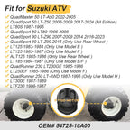 4X Center Hub Wheel Caps for Suzuki LTA50 LT80 LTZ90 Quadsport (1996–2024)