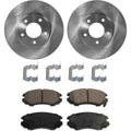 Set of 2 Brake Rotors and Pads for Kia Optima (2002–2006) Front FWD