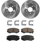 Set of 2 Brake Rotors and Pads for Kia Optima (2002–2006) Front FWD