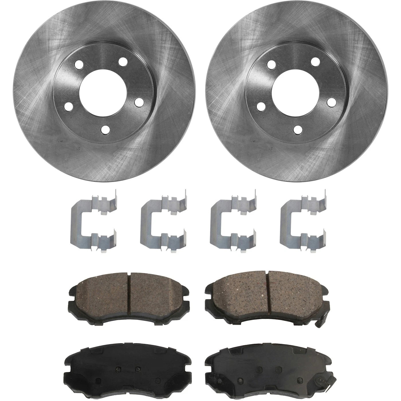 Set of 2 Brake Rotors and Pads for Kia Optima (2002–2006) Front FWD