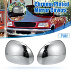 Pair of Chrome Plated Power Full Mirror Cover Caps for Lincoln Navigator (1998–1999)