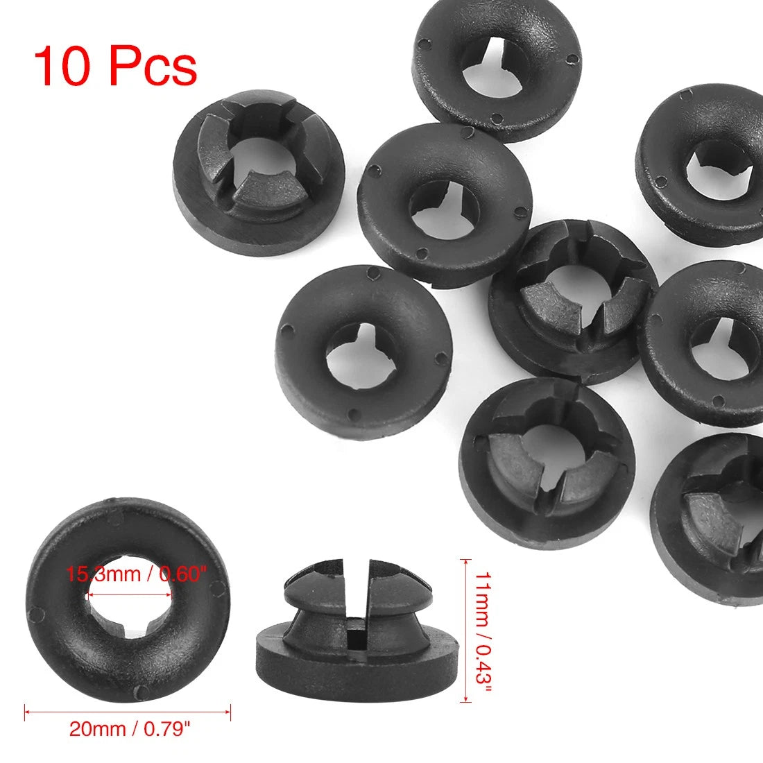 10pcs Hood Prop Rod Clip Retainer for Honda Accord CR-V Civic City (2003–2023)