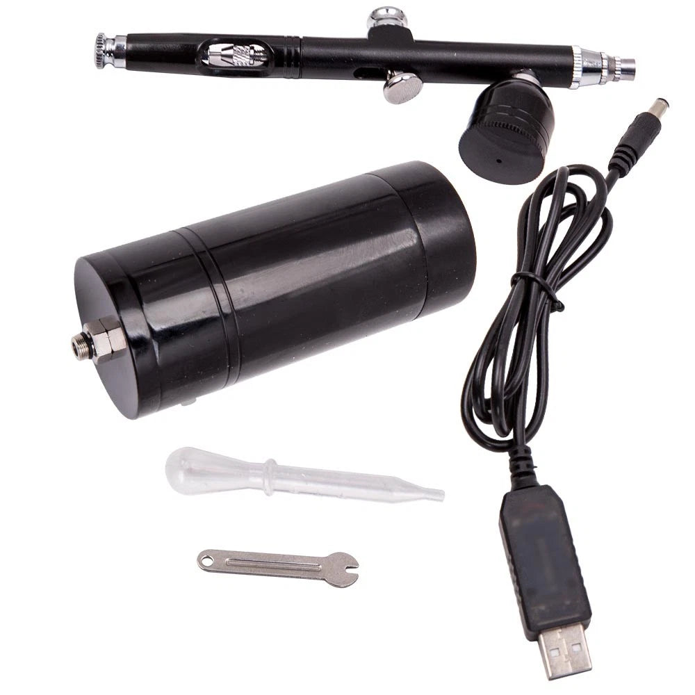 Airbrush Air Compressor Kit with 0.3mm Spray Gun