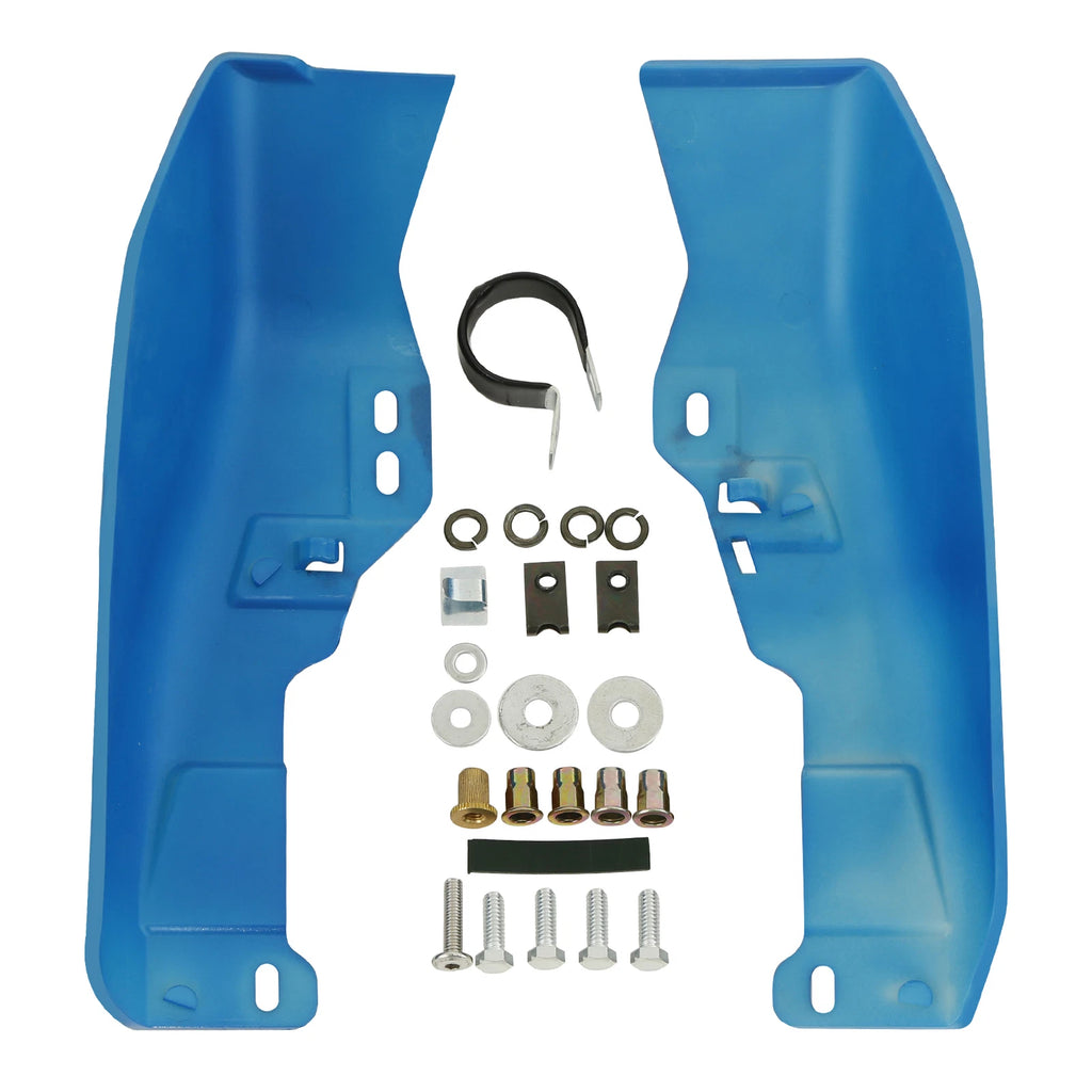 Mid-Frame Air Deflectors for Harley Street Road Glide (2019–2024) - Electric Blue