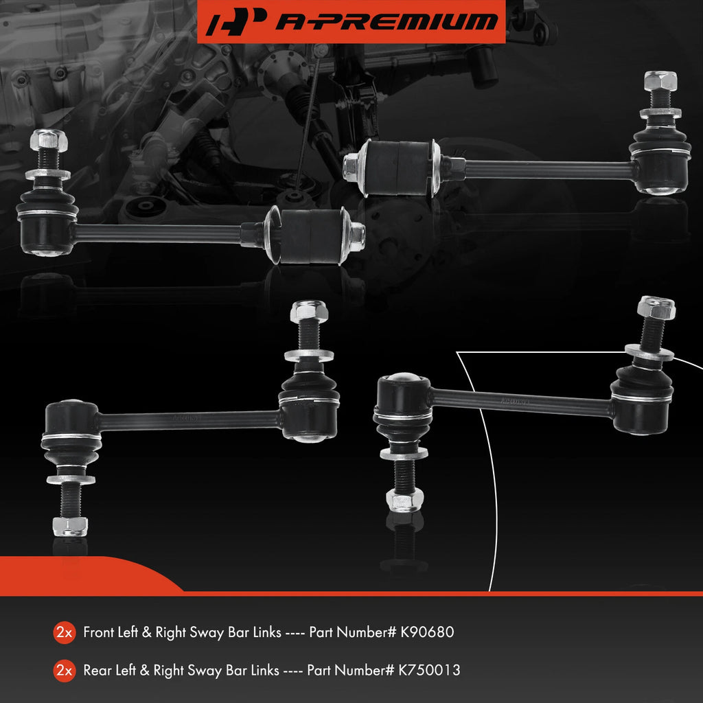 Front & Rear Sway Bar End Links for Toyota Sequoia (2001-2007)