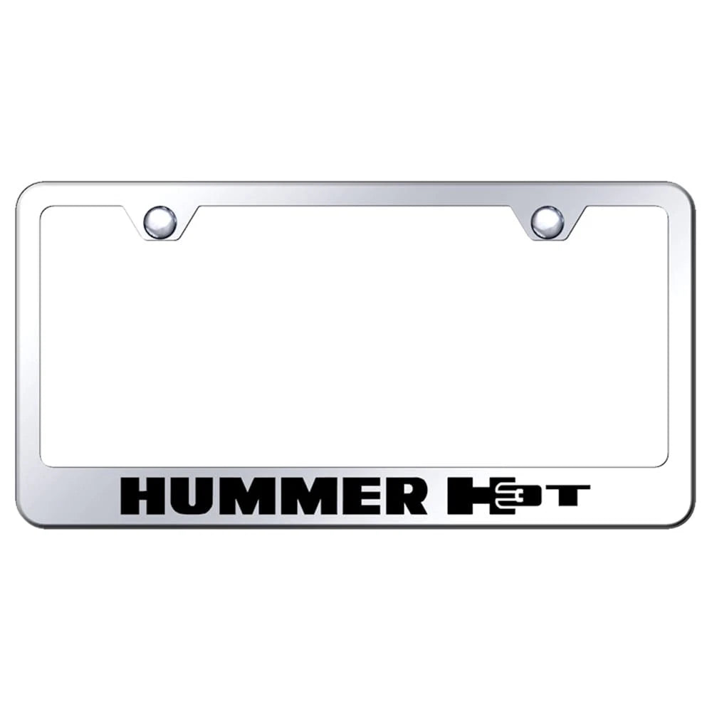 Stainless Steel License Plate Frame - Officially Licensed for Hummer H3T