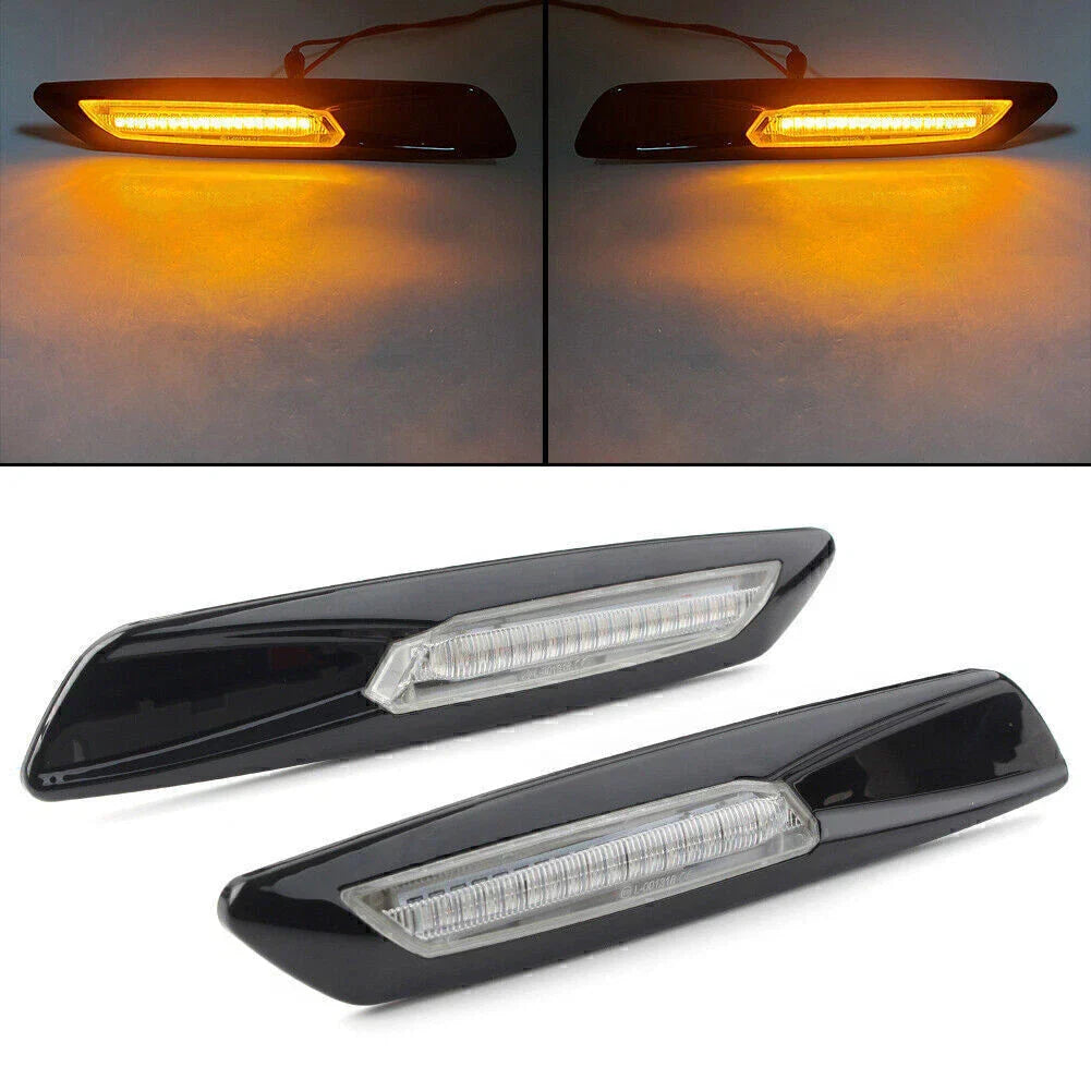 Amber LED Side Marker Lights for BMW 1 Series E81 E82 E87 E88 X3 E83 (01-13)