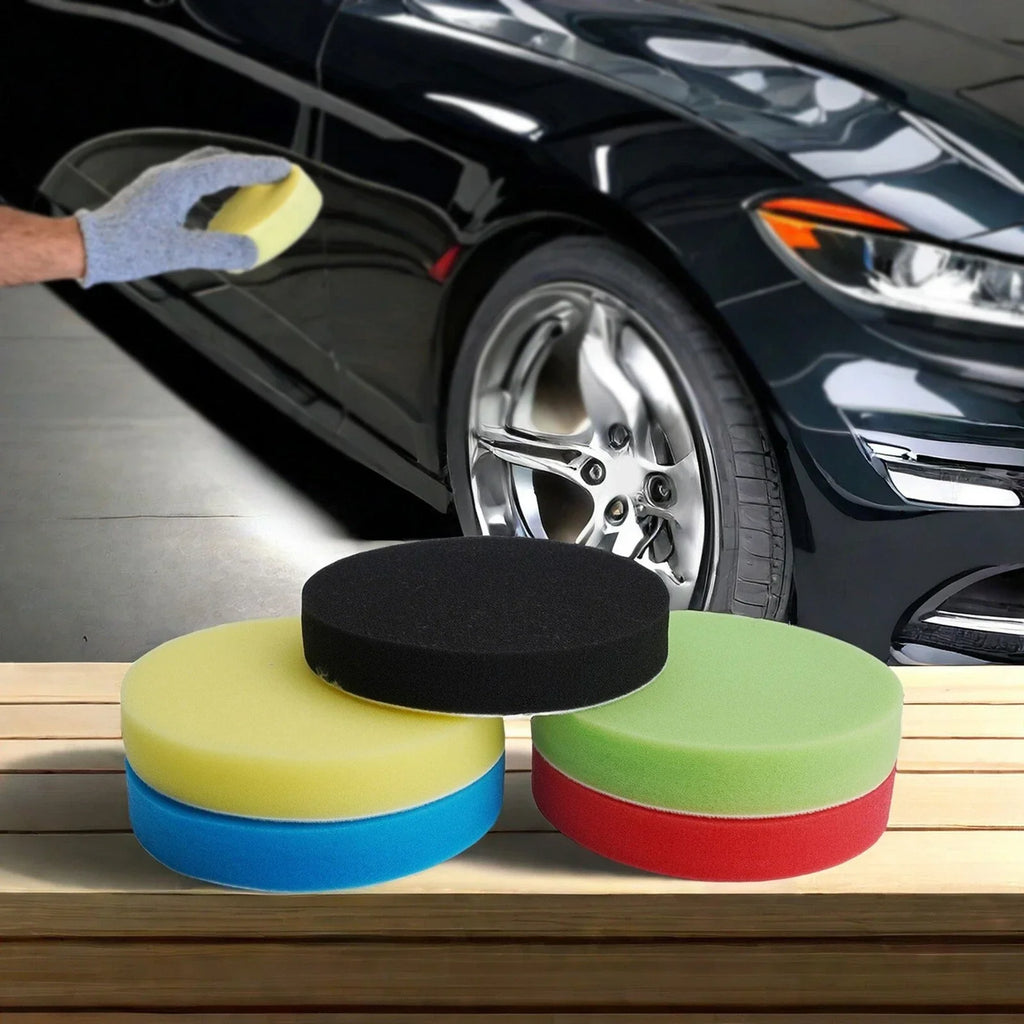 Pad 5x Flat Car Polishing Foam Buffing Sponge for Car Polisher