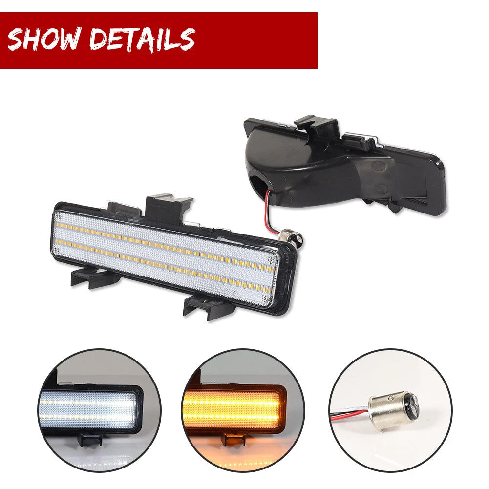Clear Lens Switchback LED DRL/Turn Signal Light for Chevy S10 Blazer (1983–1994)