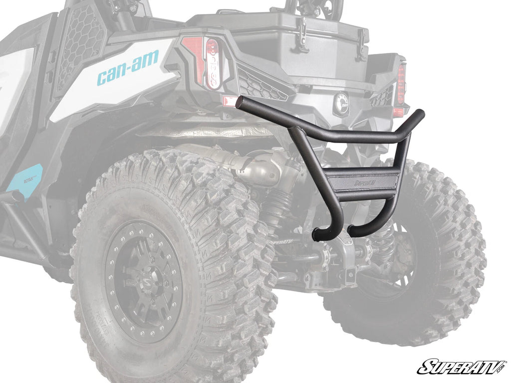 SuperATV Rear Bumper for Can-Am Maverick Trail 800/1000 (2018+) - Wrinkle Black