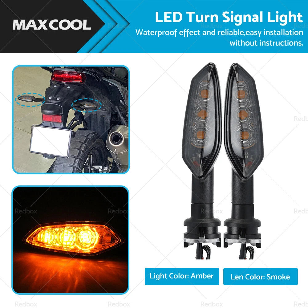 LED Turn Signal Light for Yamaha MT-01 MT-03 MT-07 MT-09 MT-25 MT-10 (2001–2023)