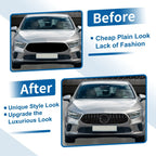 Front Upper Bumper Grille for Mercedes-Benz (No Hole, Black)