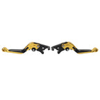 CNC Extendable Brake Clutch Levers for Kawasaki ZX10R/RR/KRT/SE (2016–2020) Gold