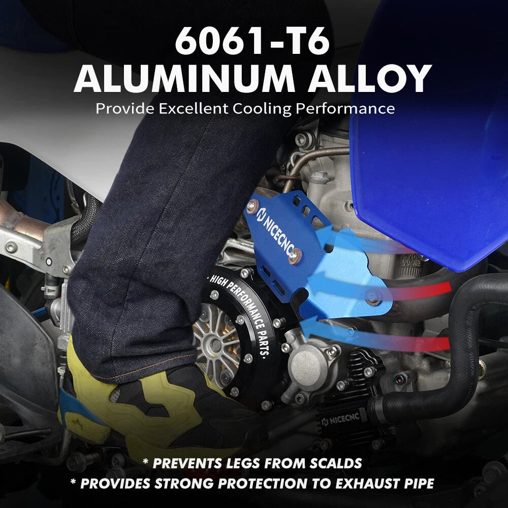 ATV Muffler Mid Pipe Heat Shield Guard for Yamaha YFZ450R (2009–2025)