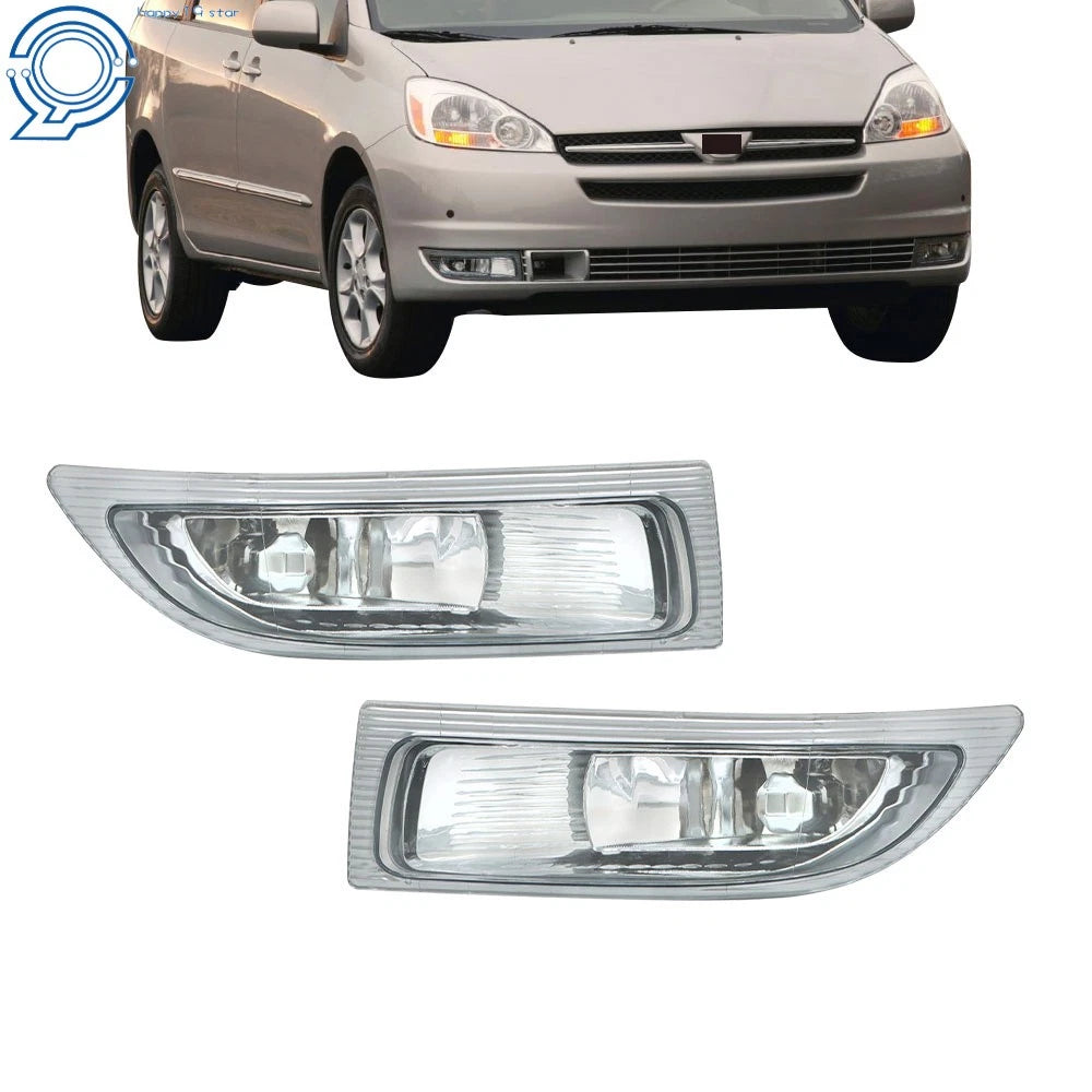 Set of 2 Front Fog Lights for Toyota Sienna (2004–2005)
