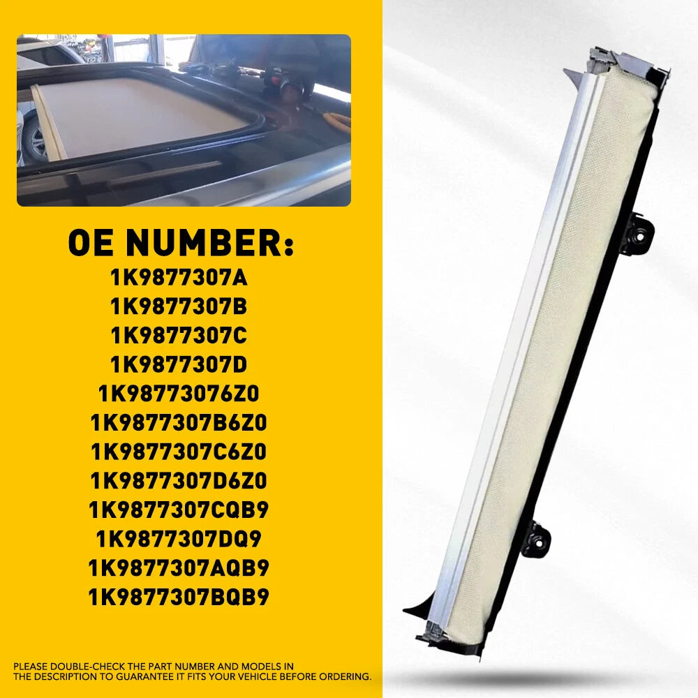 Sunroof Sunshade Cover for Audi Q5 (2009–2017) & Yeti (2010–2018)