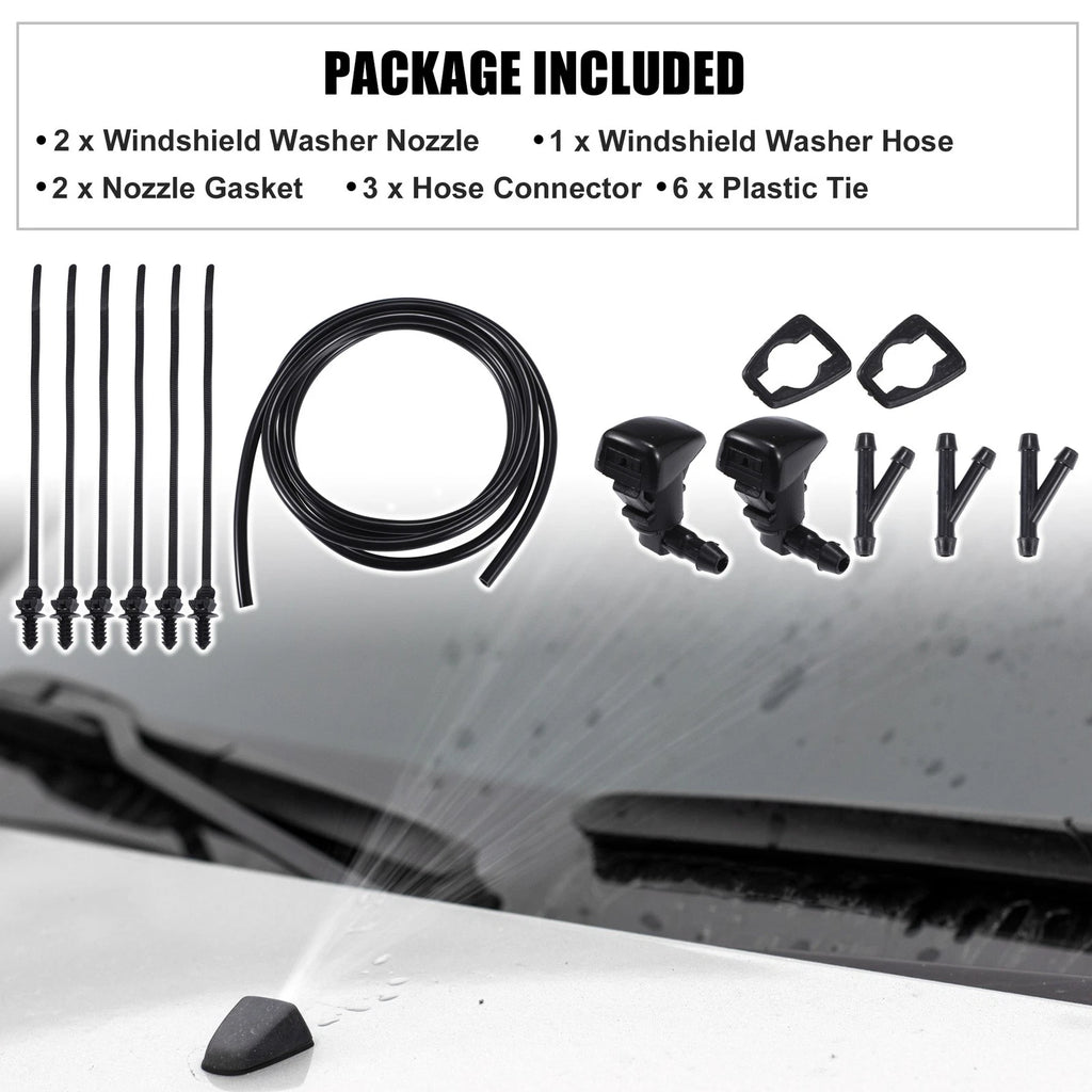 Set of 2 Windshield Washer Nozzles for Toyota Tacoma (2005–2023) No.8538104030