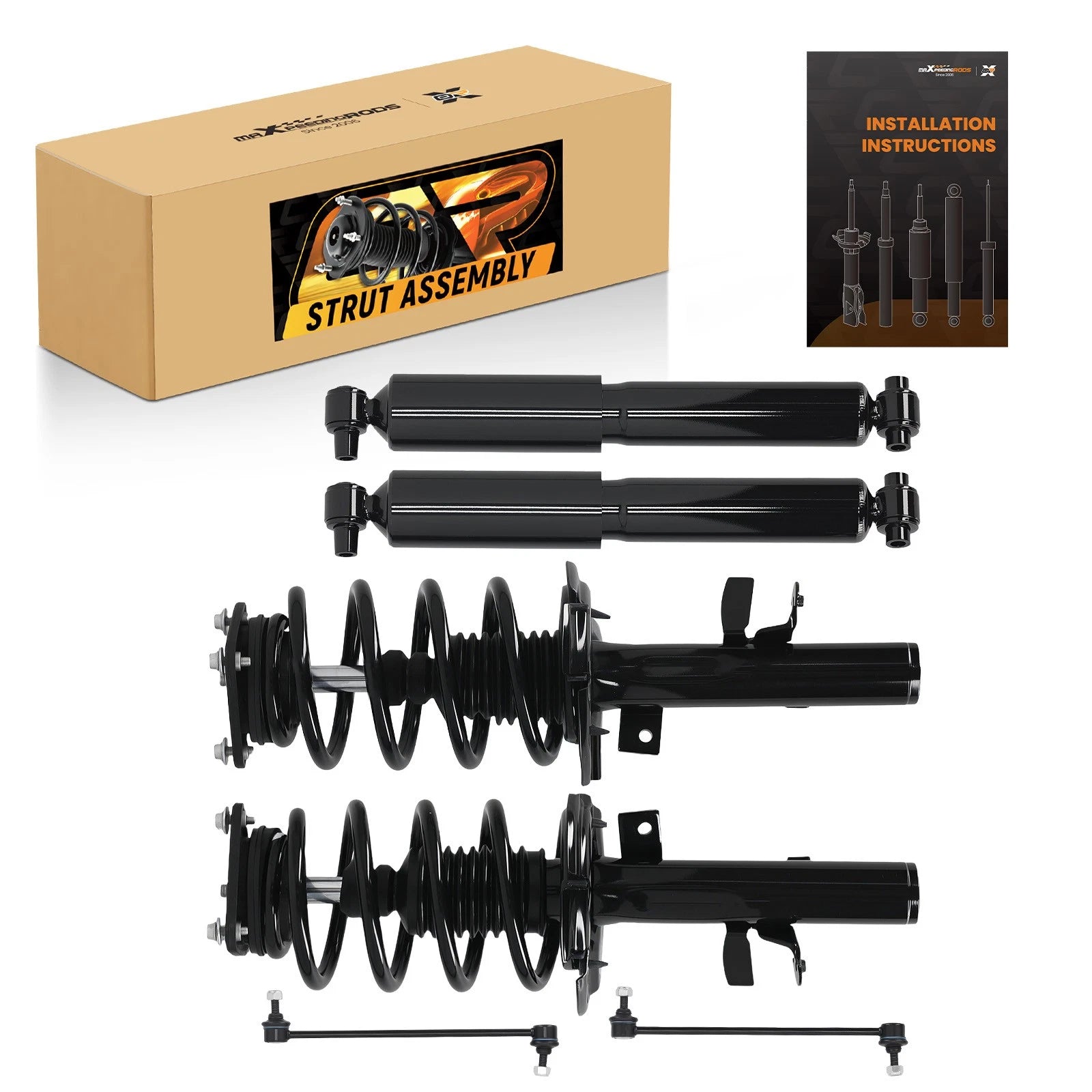 Complete Struts w/ Spring Sway Bar for Ford Transit Connect (2014–2018)